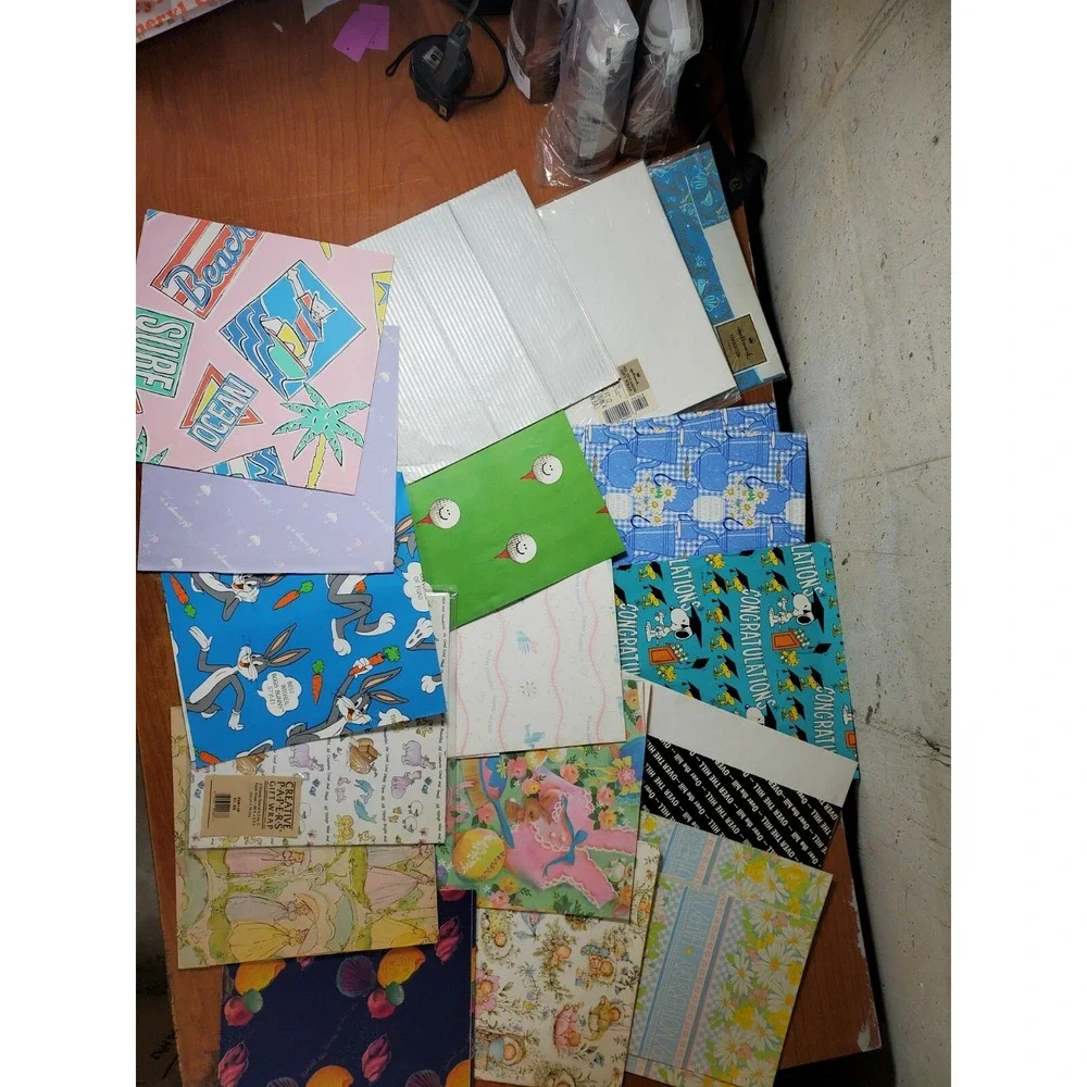 VINTAGE WRAPPING PAPER LOT All Occasions!!! GREAT DESIGNS Wedding‎ Hallmark